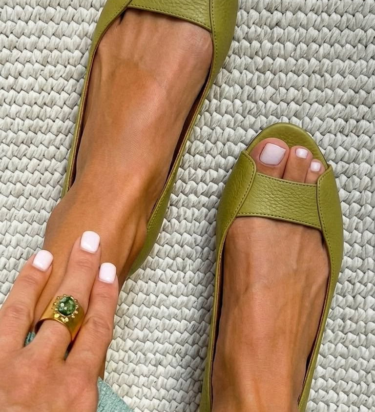 Adelina | Elegante Goldene Komfortsandalen