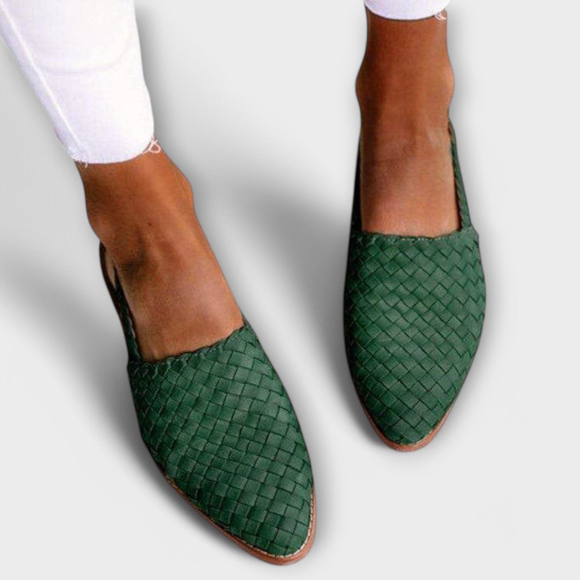 Liesel - Geflochtene Leder-Mules
