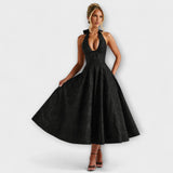 Catalina - Romantisches weisses Midikleid