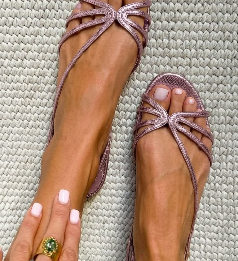 Ginevra | Elegante Goldene Sandalen für den Sommer