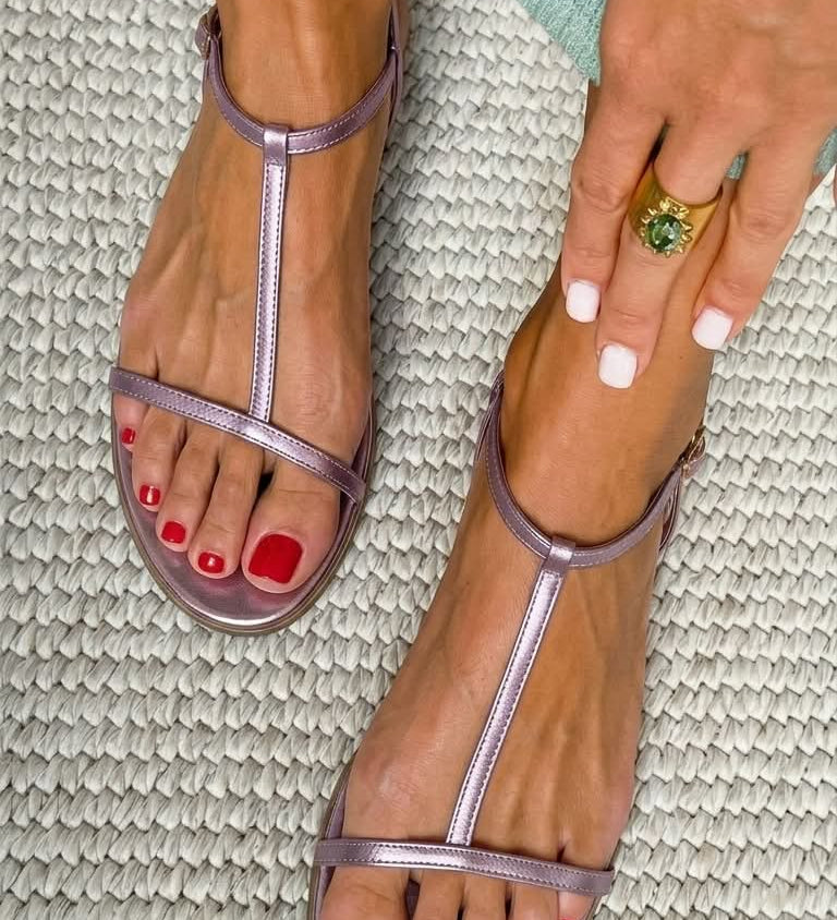 Rosalba | Gold Sandals for Spring