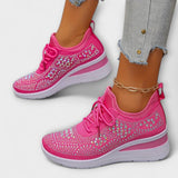 Gisela - Schillernde Sneaker mit Strass