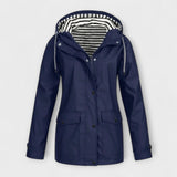 Alessa - Schwarze stylische Regenjacke