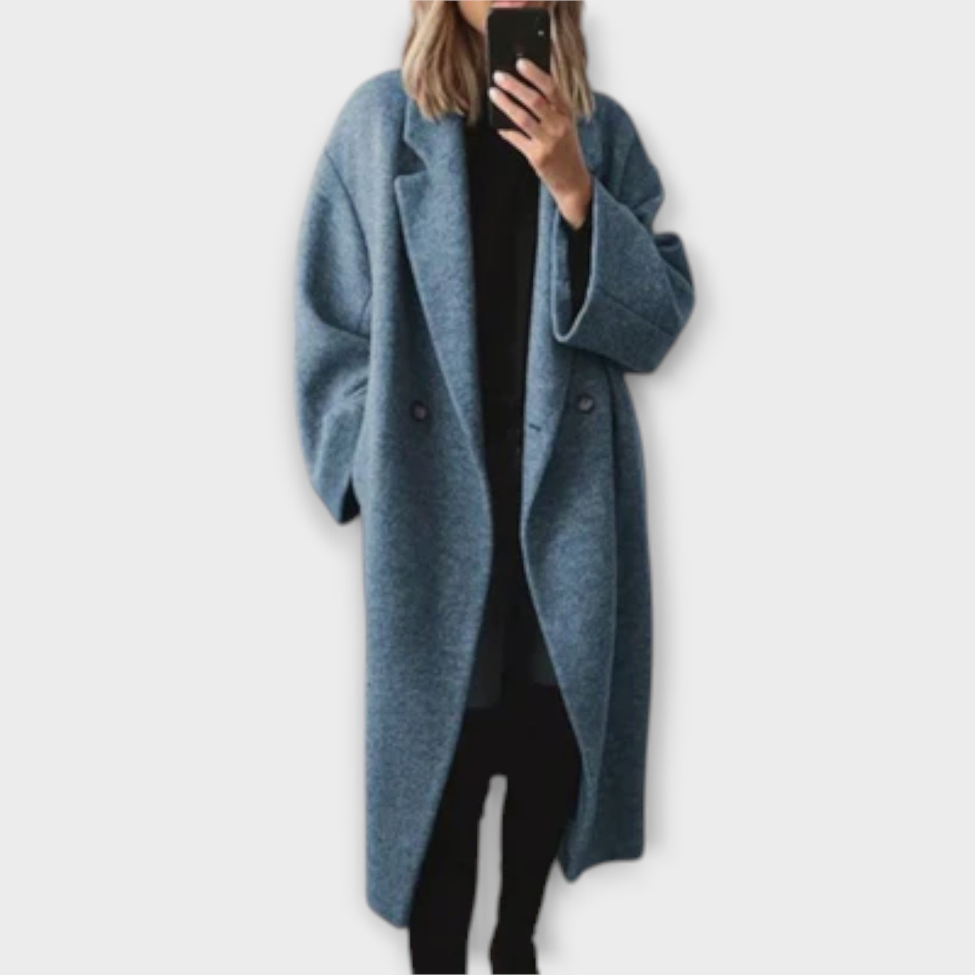 Jennifer - Grauer eleganter Mantel
