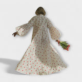 Ella - Weisses Kleid mit roten Tupfen