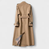 Jualita - Beiger klassischer Damen-Trenchcoat