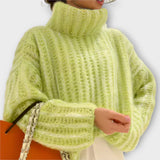 Paulina - Weisser weicher Kapuzenpullover mit langen Ärmeln
