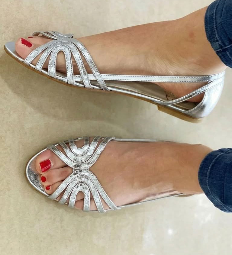 Eleonora | Goldene Sommer-Sandalen
