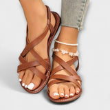 Edeltraud - Sandalen mit Kreuzriemen