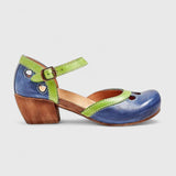 Klothilde - Sandalen mit Nieten in Blau