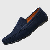 Roswitha - Bordeauxrote Wildleder-Slipper