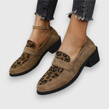 Brunhild - Bequeme Leoparden-Slipper