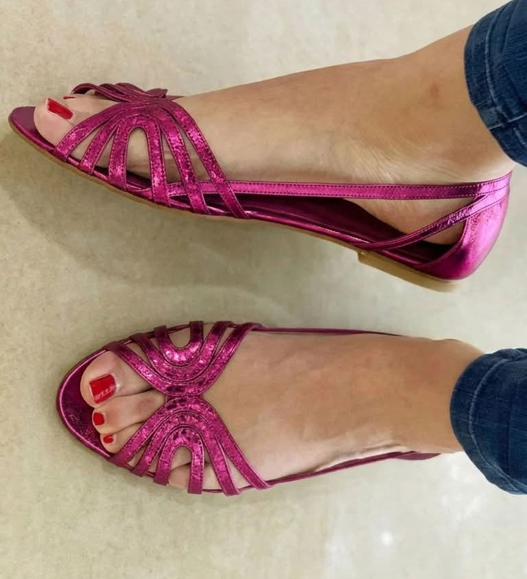 Eleonora | Goldene Sommer-Sandalen