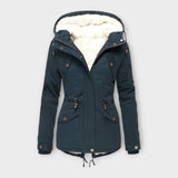 Mori - Schwarze Winterjacke mit Kapuze