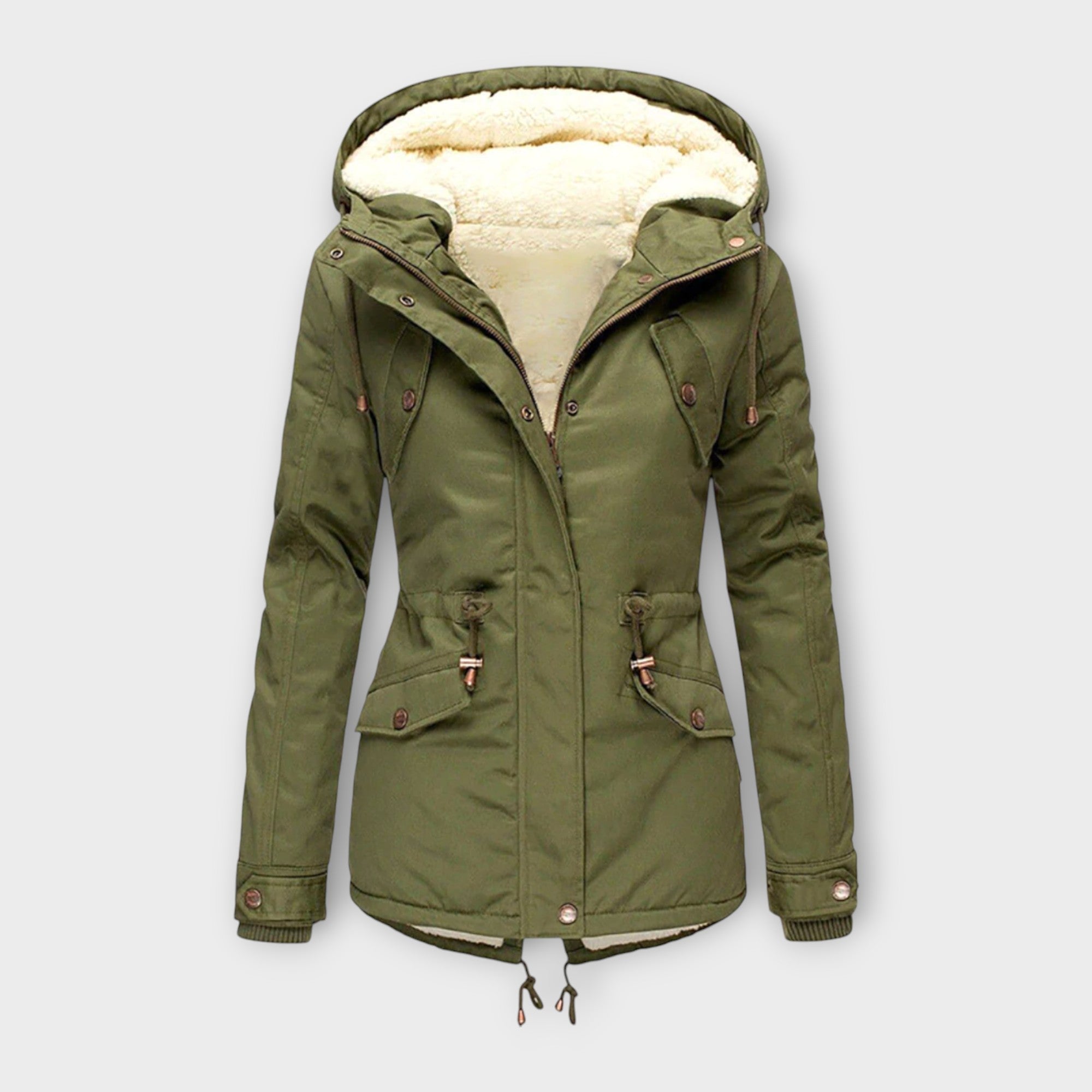 Mori - Schwarze Winterjacke mit Kapuze