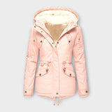 Mori - Schwarze Winterjacke mit Kapuze