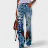 Ingeborg - Jeans mit Blumenmuster