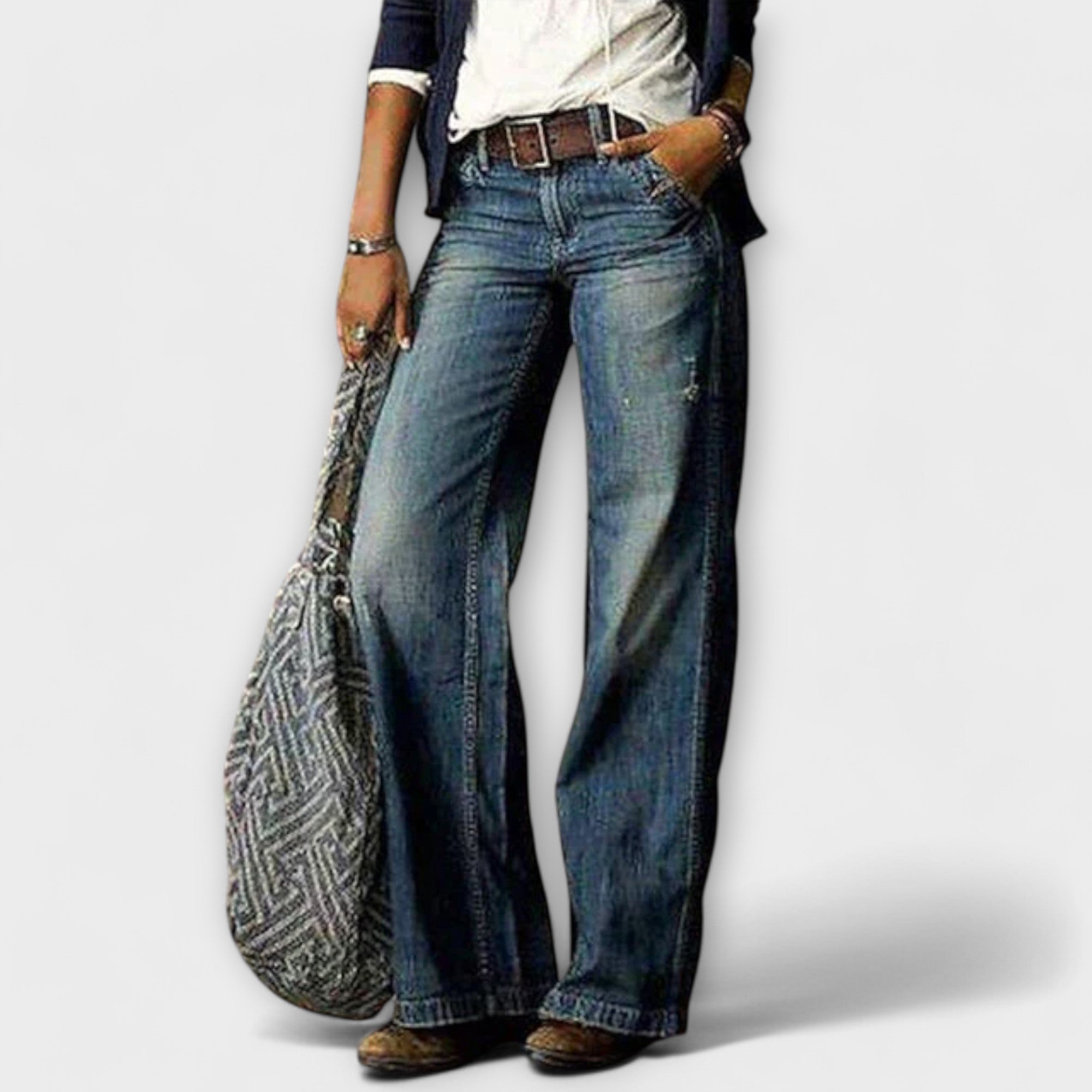Hannelene - Weite Denim-Hose