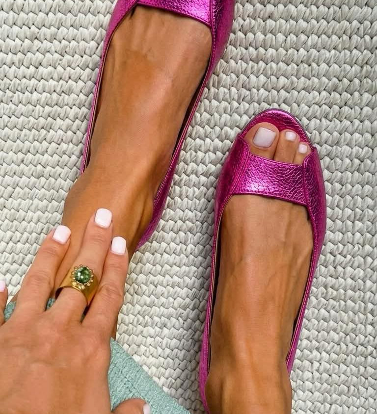 Adelina | Elegante Goldene Komfortsandalen