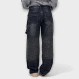 Gertrud - Glitzer-Jeans im Ballonschnitt