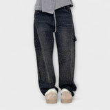 Gertrud - Glitzer-Jeans im Ballonschnitt