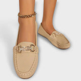 Cordula - Schwarze Loafer mit Spange