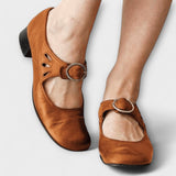 Apollonia - Bequeme Leder-Spangenschuhe