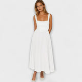 Scarlett - Cremefarbenes elegantes Abendkleid