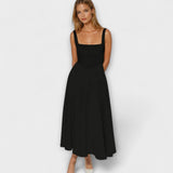 Scarlett - Cremefarbenes elegantes Abendkleid