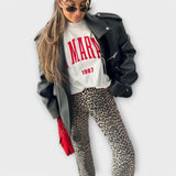 Frauke - Vintage-Jeans mit Leopardenmuster