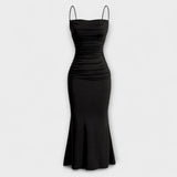 Mia Muse - Pinkes elegantes Party-Maxikleid