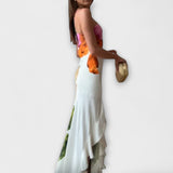 De Sapphire - Buntes Patchwork-Maxikleid