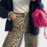 Frauke - Vintage-Jeans mit Leopardenmuster