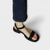 Elsbeth - Schlichte Leder-Sandalen