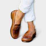 Gertrud - Klassische Braune Loafer