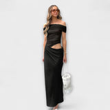 Puss - Gelbes Maxikleid mit Rüschen