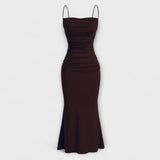 Mia Muse - Pinkes elegantes Party-Maxikleid