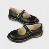 Mechthild - Vintage Riemchen-Halbschuhe