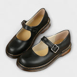 Mechthild - Vintage Riemchen-Halbschuhe