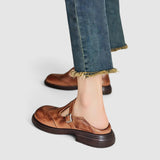 Irmgard - Klassische Riemchen-Halbschuhe
