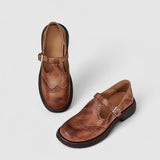 Irmgard - Klassische Riemchen-Halbschuhe