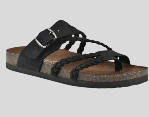 Aurora - Anatomische Korksandalen mit Flechtdesign