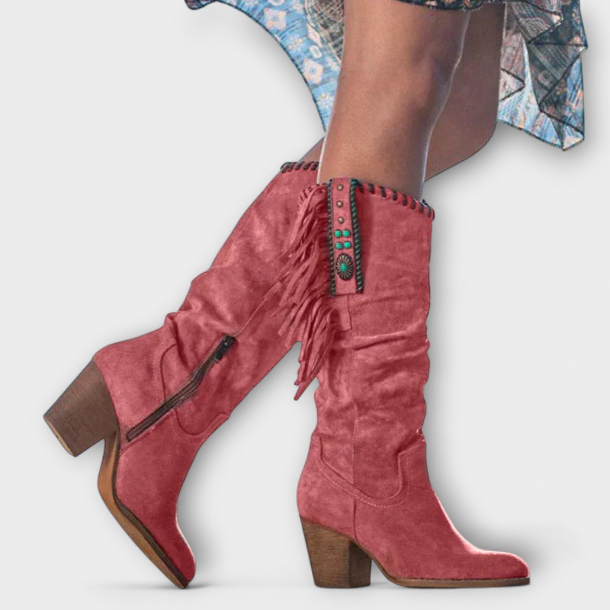 Johanna - Wildleder-Westernstiefel
