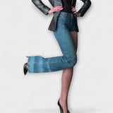 Adelinde - Asymmetrischer Jeans-Einteiler