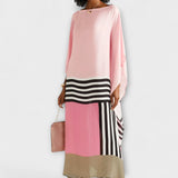 Elenora - Lockerer Kaftan mit geometrischem Muster