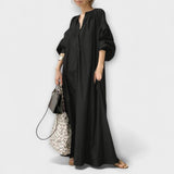 Gerhilde - Weisses elegantes Maxikleid