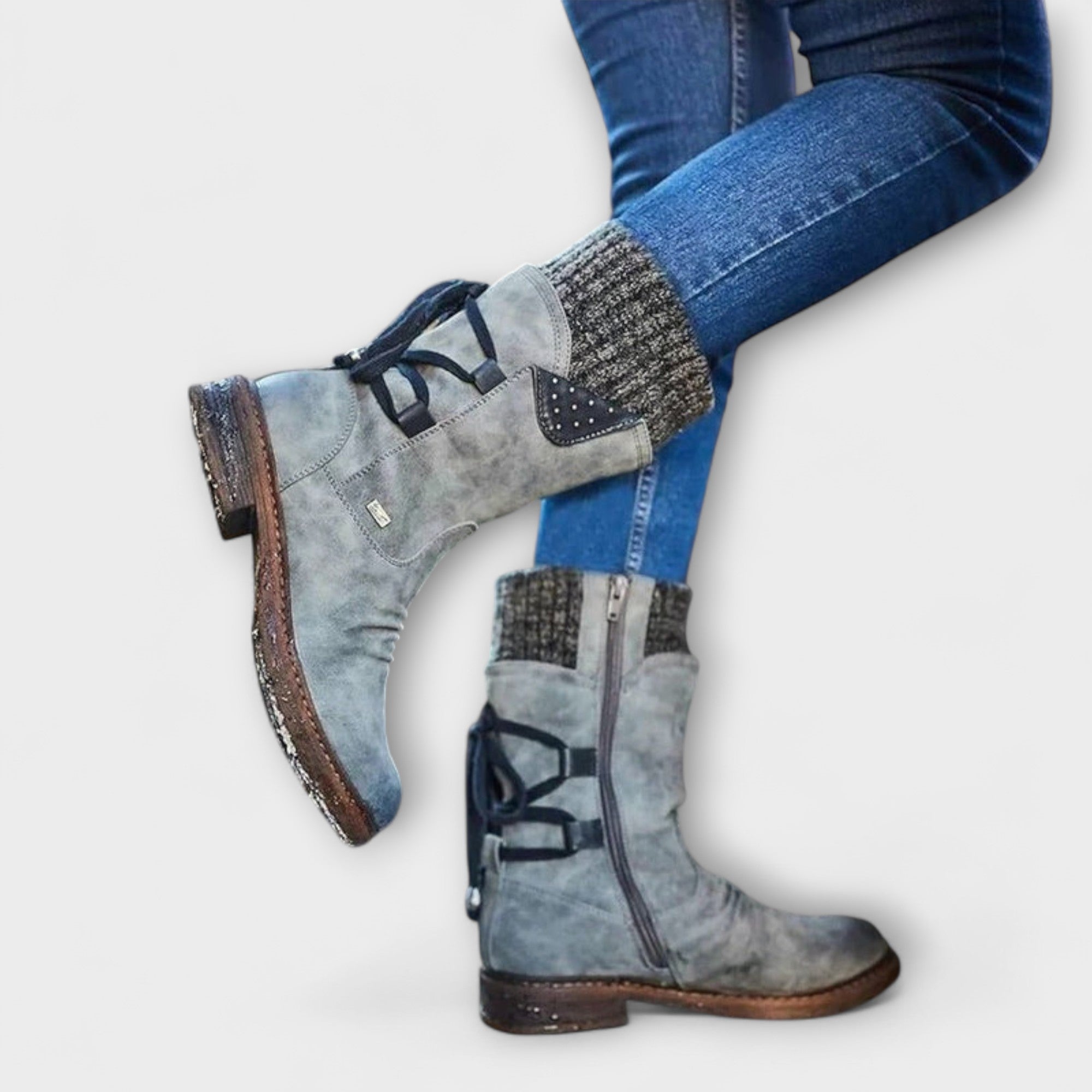 Wendelgard - Wadenhohe Winterstiefel