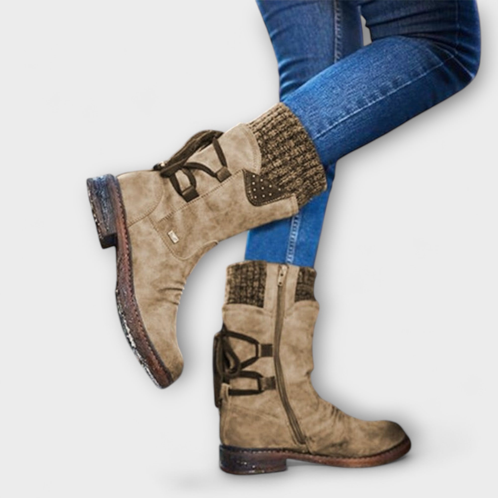 Wendelgard - Wadenhohe Winterstiefel
