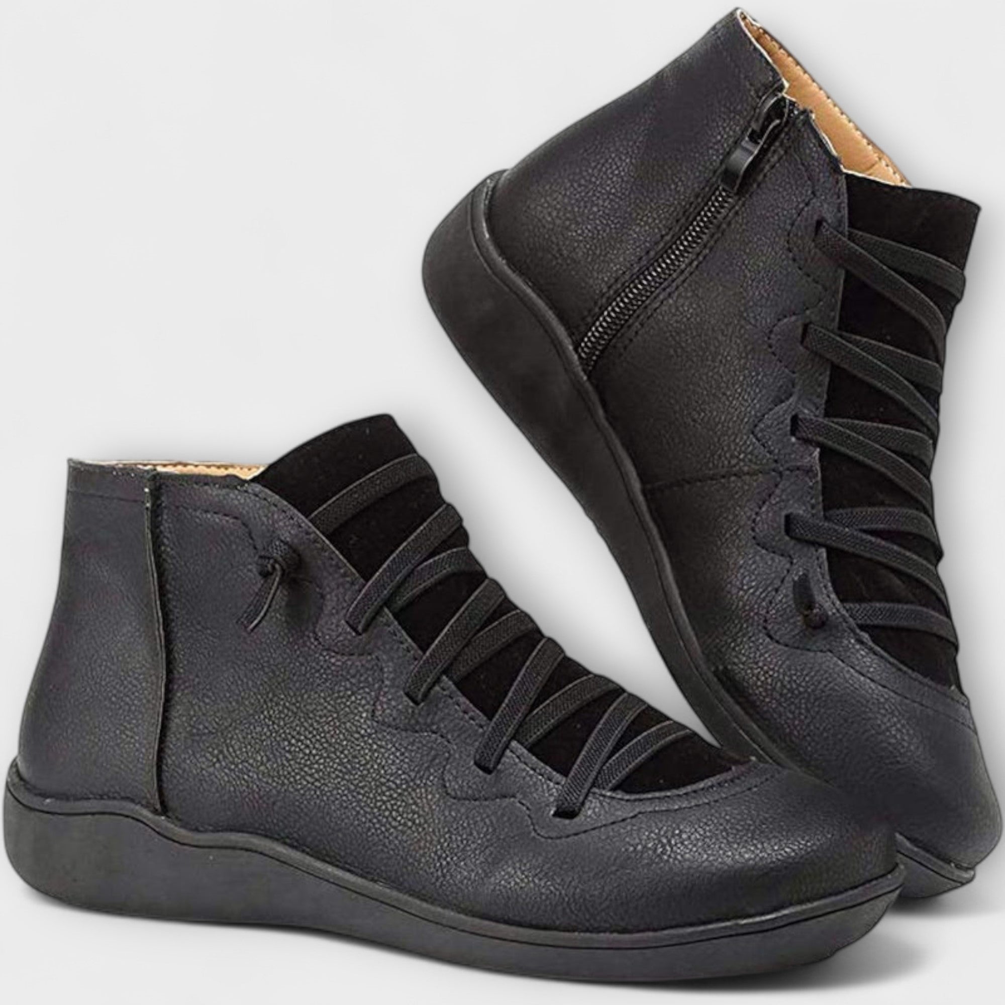 Sieglinde - Bequeme Schnür-Stiefeletten