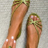 Ginevra | Elegante Goldene Sandalen für den Sommer